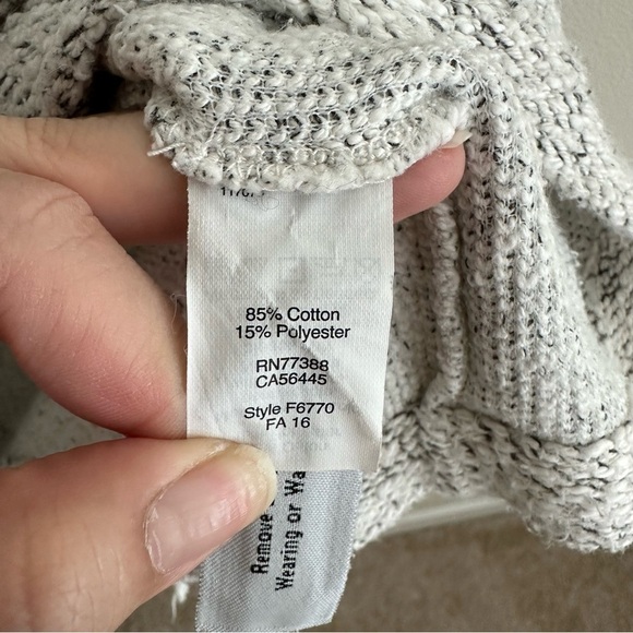 MADEWELL Marled Pullover Top Grey Medium - Picture 7 of 10